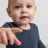 Plain Body LS, Bodystocking - Blue