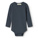 Plain Body LS, Bodystocking - Blue