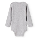Plain Body LS, Bodystocking - Light Grey Melange