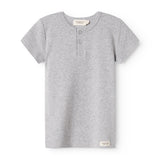Tee SS, T-shirt - Light Grey Melange