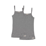Strap Vest 2-pack, Undertøj - Grey Melange