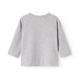 Tut Wrap LS, Bluse - Light Grey Melange