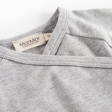 Tut Wrap LS, Bluse - Light Grey Melange