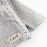 Tut Wrap LS, Bluse - Light Grey Melange