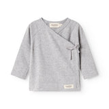 Tut Wrap LS, Bluse - Light Grey Melange