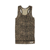 Leo Tank, Top - Brown Leo