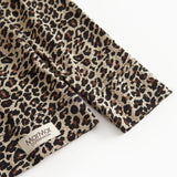 Langærmet bluse i leopardprint