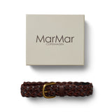 Belt, Læder bælte - Brown