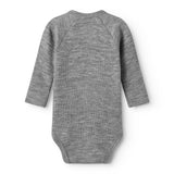 Belita, Uld Rib Bodystocking - Grey Melange
