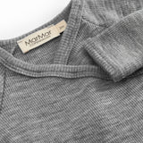 Belita, Uld Rib Bodystocking - Grey Melange