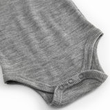 Bense, Uld Rib Bodystocking - Grey Melange