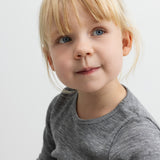 Tamra, Uld Rib Bluse - Grey Melange