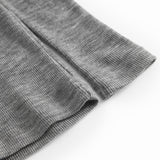 Tamra, Uld Rib Bluse - Grey Melange