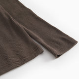 Tamra, Uld Rib Bluse - Terre