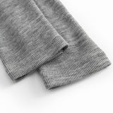 Leg, Uld Rib Leggings - Grey Melange