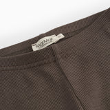 Leg, Uld Rib Leggings - Terre