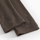 Leg, Uld Rib Leggings - Terre