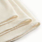 Alida, Uld Rib Baby tæppe - Natural