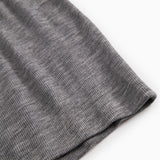 Tamra W, Uld Rib Bluse - Grey Melange