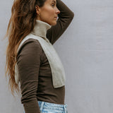 Tamra W, Uld Rib Bluse - Terre