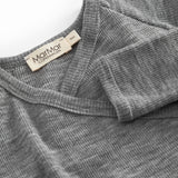 Rubetta, Uld Rib Heldragt - Grey Melange