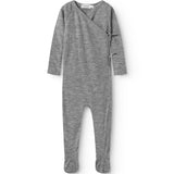 Rubetta, Uld Rib Heldragt - Grey Melange