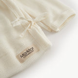 Tut Wrap LS, Uld Rib Bluse - Natural