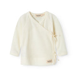 Tut Wrap LS, Uld Rib Bluse - Natural