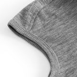 Balaclava, Uld Rib Elefanthue - Grey Melange