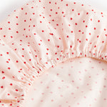 Betræk til puslepude med et fint hjerte print