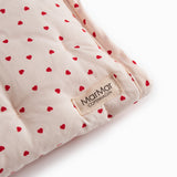 Pusleunderlag med et fint hjerte print