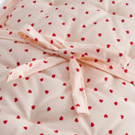 Pusleunderlag med et fint hjerte print