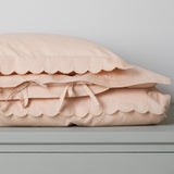 Bed Linen Scallop Baby, Sengetøj - Beige Rose