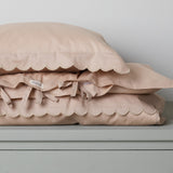 Bed Linen Scallop Baby, Sengetøj - Grey Sand