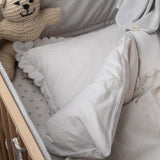 Bed Linen Scallop Baby, Sengetøj - Morning Dew