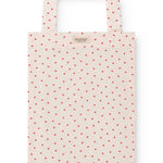 Baby sengetøj med et fint hjerte print