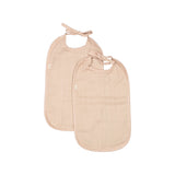 Bib Long (2-pack), Hagesmæk - Grey Sand