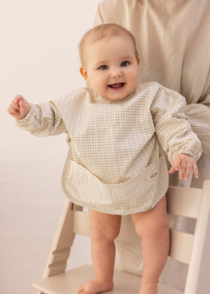 Apron LS, Spiseforklæde - Deep Lake Check