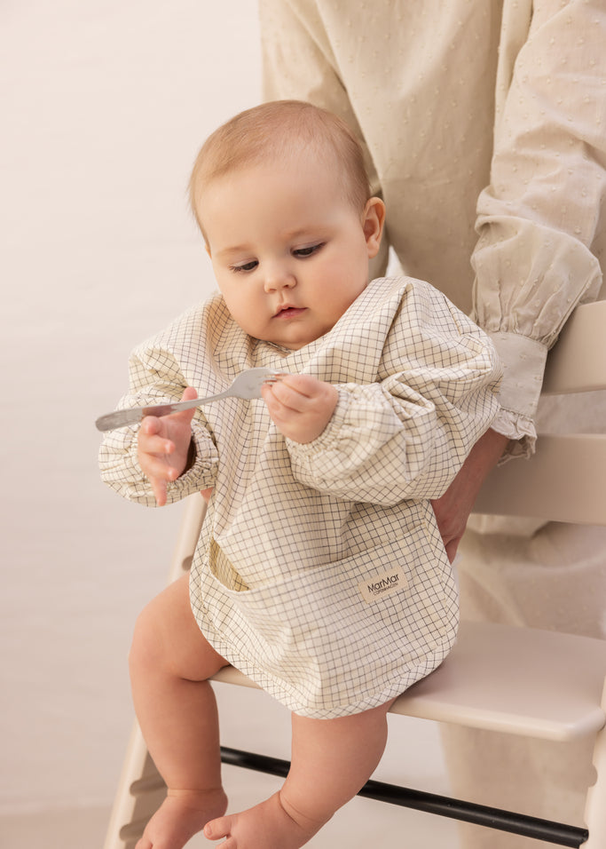 Apron LS, Spiseforklæde - Deep Lake Check