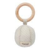 Baby Rattle, Rangle  - Blue Stone Stripe