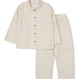 Pajama Set, Pyjamassæt - Deep Lake Check