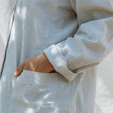 Pajama Set W, Pyjamassæt - Blue Stone Stripe