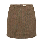 Brun ternet nederdel til kvinder