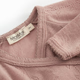 Belita, Uld Pointelle Bodystocking - Burnt Rose