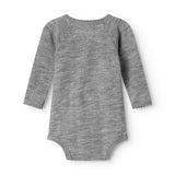 Belita, Uld Pointelle Bodystocking - Grey Melange