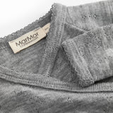 Rula, Uld Pointelle Heldragt - Grey Melange