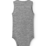 Bini, Uld Pointelle Bodystocking - Grey Melange
