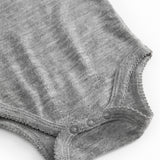 Bini, Uld Pointelle Bodystocking - Grey Melange