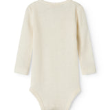 Benedikte, Uld Pointelle Bodystocking - Natural