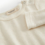 Benedikte, Uld Pointelle Bodystocking - Natural